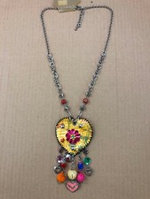 Collana cuore ecopelle usato  Vercelli