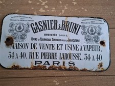 Plaque emaillee gasnier d'occasion  Villeneuve-le-Roi