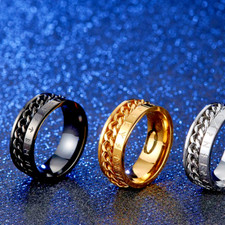 Anello unisex nero usato  Italia