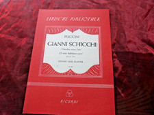 PUCCINI Gianni Schicchi Noten für Klavier und Gesang comprar usado  Enviando para Brazil
