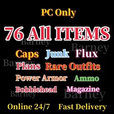 PC Fallout 76 Bonés/Modificações Lendários/Planos/Bobbleheads/Roupas Raras/Armadura/Lixo/Fluxo comprar usado  Enviando para Brazil
