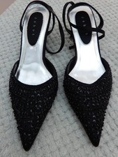 Black beaded ankle for sale  WITHAM