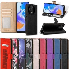 Capa telefone suporte bloqueio RFID flip carteira couro para TCL 60R 5G/60 5G, usado comprar usado  Enviando para Brazil