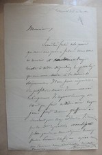 Lettre autographe mocquard d'occasion  France