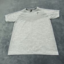 Camisa Three Nails Para Hombre Grande Gris Rendimiento Atlético Manga Corta Gimnasio Entrenamiento segunda mano  Embacar hacia Argentina