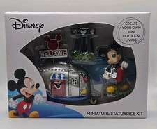 Conjunto de estatuetas Disney Mickey Mouse 4 peças miniatura jardim casa na árvore , usado comprar usado  Enviando para Brazil