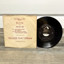 RARE Elvis Presley~”Follow That Dream” EPA-4368~Promo~Rockaway Pressing~US~1962 comprar usado  Enviando para Brazil