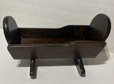 Boneca vintage feita à mão de madeira maciça berço manjedoura 15x6x9” comprar usado  Enviando para Brazil