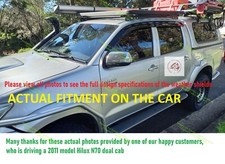 Usado, Protetores meteorológicos compatíveis com Toyota Hilux N70 SOMENTE CABINE DUPLA 04/05-06/15 colorido preto comprar usado  Enviando para Brazil
