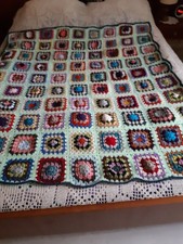 Plaid vintage crochet d'occasion  Commercy