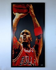 Michael jordan mosaico usato  Torino