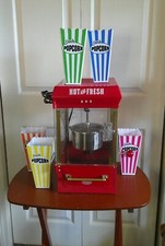 Popper de pipoca elétrica Nostalgia, modelo # KPM200, com 5 pipocas de plástico con. comprar usado  Enviando para Brazil