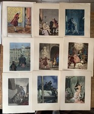 Lot gravures femmes d'occasion  Belleville