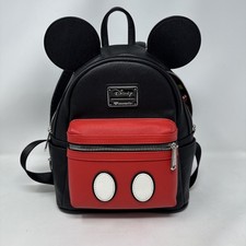 Mochila orelhas de Mickey Mouse couro sintético mosca lounge parques da Disney vermelha preta comprar usado  Enviando para Brazil