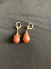 Boucles oreilles corailfaceté d'occasion  Cannes