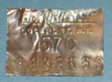 Usado, Placa de radiador Corvette Harrison 1957 fabricante de equipamento original, datada de 57C 3133689 comprar usado  Enviando para Brazil