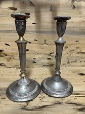 Par de castiçais vintage Silverplate 1,116 kg 10 polegadas de altura E544 comprar usado  Enviando para Brazil