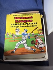 Usado, 1970 CHEMTOY NATIONAL LEAGUE JOGADORES DE BEISEBOL BOLAS SALTITANTES CAIXA DE EXIBIÇÃO RARA!! comprar usado  Enviando para Brazil