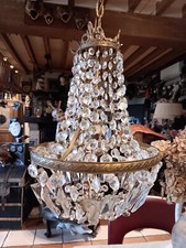 Lustre montgolfière laiton d'occasion  Courtenay
