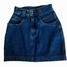 Mini-saia jeans feminina vintage Panamaunt tamanho 8 pequena comprar usado  Enviando para Brazil