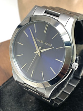 Relógio masculino Michael Kors MK8584 pista fina quartzo mostrador azul aço bronze 44mm, usado comprar usado Relógio masculino Michael Kors MK8584 pista fina quartzo mostrador azul aço bronze 44mm, usado comprar usado  Enviando para Brazil