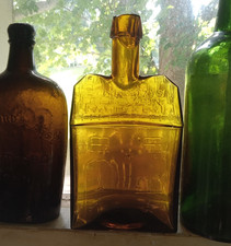 DRIPPY LIP E.G.BOOZ'S OLD CABIN WHISKEY REPRODUÇÃO DOURADA SOPRADA À MÃO MAIS ANTIGA comprar usado  Enviando para Brazil