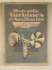 Large Hydraulic Turbines and Auxiliaries (1929) Allis-Chalmers Co., Milwaukee WI comprar usado  Enviando para Brazil