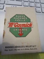 Carnet publicitaire agricole d'occasion  Pleurtuit