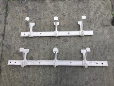 vintage white coat hooks for sale  BACUP