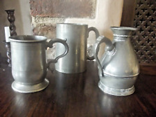 Three antique pewter for sale  EXETER