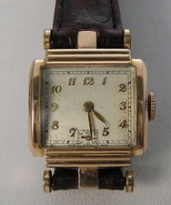Wittnauer Deslumbrante Incomum Rose Gold MCM Meados do Século Moderno Deco Relógio Masculino 10T, usado comprar usado  Enviando para Brazil