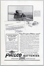 Usado, 1923 Philco Diamond Grid Baterias Vintage Ad Power Bateria de Automóvel Peças de Carro comprar usado  Enviando para Brazil