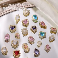50/100 peças adesivo de luxo de zircão nail art aleatório várias formas cristal strass comprar usado  Enviando para Brazil