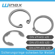 Sicherungsringe wellen din gebraucht kaufen  Lage