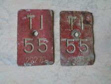 1955 coppia targhe usato  Varano Borghi