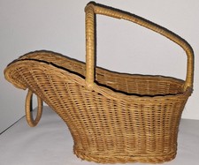 Vintage weinflaschen korb gebraucht kaufen  Pürgen