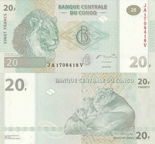 Congo banconota franchi usato  Rho
