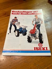Prospekt iseki einachsschleppe gebraucht kaufen  Spraitbach