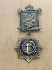 Raob roll honour for sale  ROWLEY REGIS