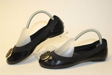 Sapatos femininos Tory Burch Caroline balé liso tamanho 7,5 M preto patenteado elástico comprar usado  Enviando para Brazil