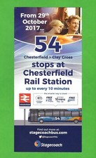 Stagecoach leaflet chesterfiel for sale  BIRMINGHAM