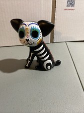 Usado, Estatueta DAY OF THE DEAD SUGAR SKULL DOG comprar usado Usado, Estatueta DAY OF THE DEAD SUGAR SKULL DOG comprar usado  Enviando para Brazil