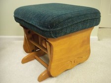 Upholstered teal ottoman for sale  East Moline
