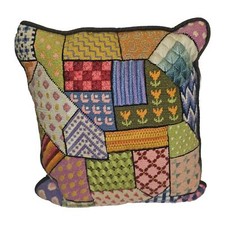 Needlepoint patchwork throw for sale  San Antonio
