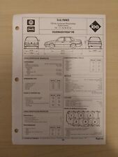 Volkswagen Passat VR6 2.8 V6 Essence Fiche Technique Reglatech VW Passat Dp 1991, usado comprar usado  Enviando para Brazil