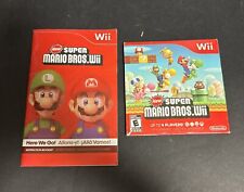 Super Mario Bros. Nintendo Wii videogame 2009 capa de disco manual testada comprar usado  Enviando para Brazil