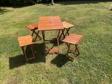 Folding wooden picnic for sale  UK
