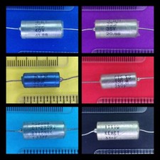 Capacitores axiais de tântalo 33uF Kemet Sprague Ei 10V 15V 20V 25V 30V 35V 40V novo na caixa comprar usado  Enviando para Brazil