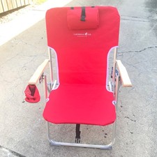 Cadeira de praia reclinável CARIBBEAN JOE 4 posições mochila portátil dobrável acampamento comprar usado  Enviando para Brazil