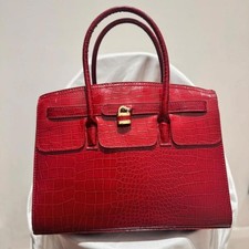 Red croc effect for sale  LONDON